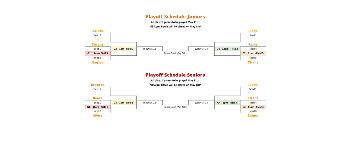 Junior & Senior Playoff Schedule